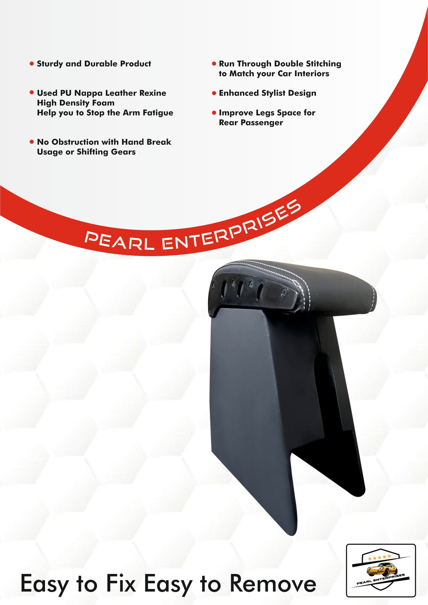 Exclusive Armrest for Tata Tiago, Tiago EV & Tigor | Premium Comfort & Easy Installation
