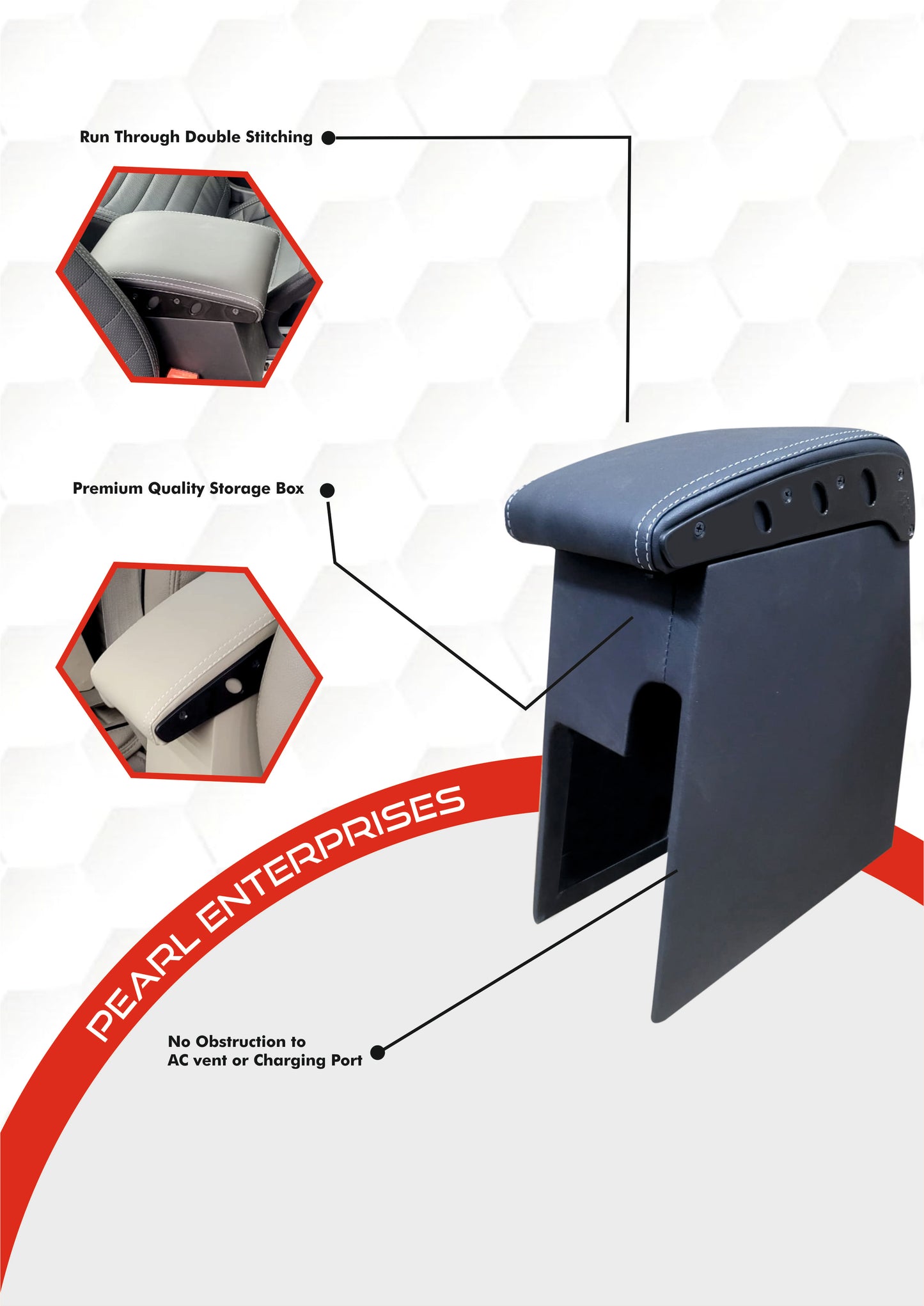 Exclusive Armrest for Brezza, S-Cross & Urban Cruza | Premium Comfort, Easy Fit