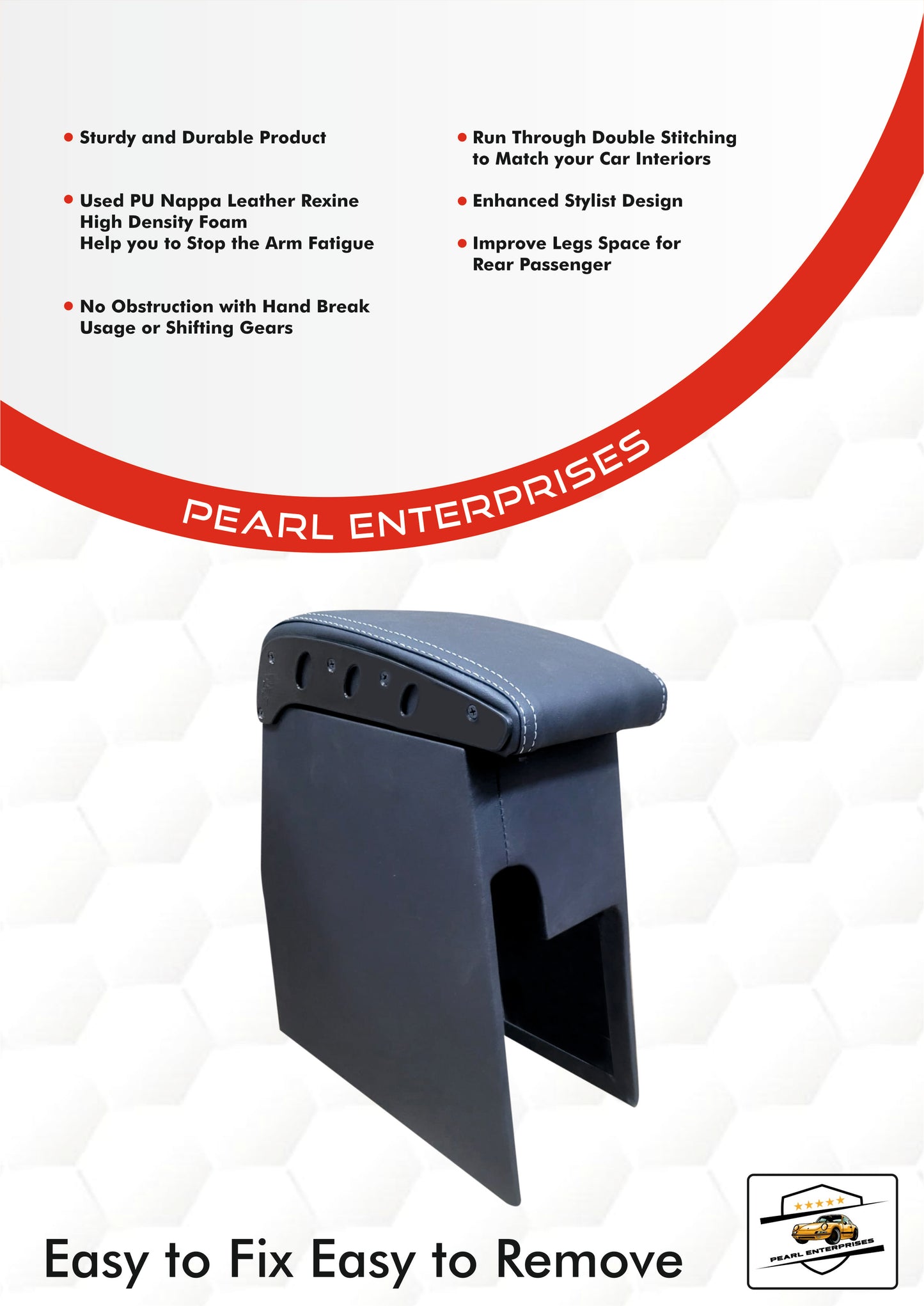 Exclusive Armrest for Brezza, S-Cross & Urban Cruza | Premium Comfort, Easy Fit