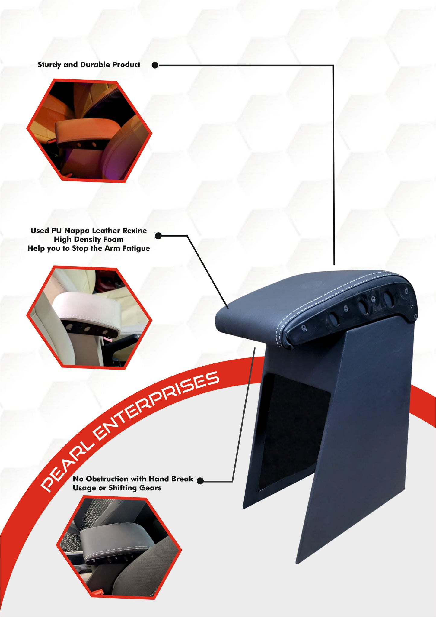 Renault Triber & Chevrolet Tavera Exclusive Armrest – Premium Comfort & Utility by Pearl Enterprises