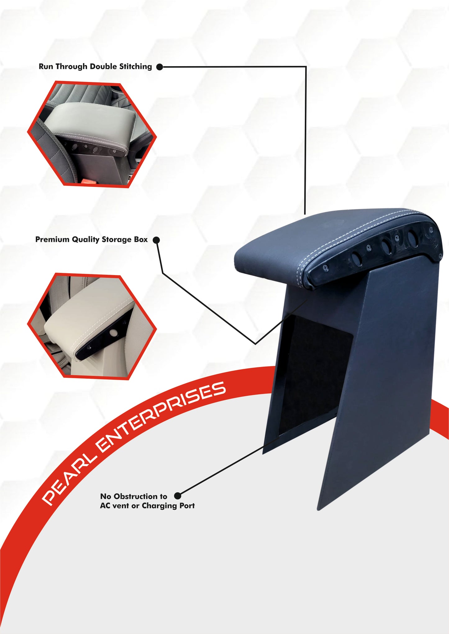 Renault Triber & Chevrolet Tavera Exclusive Armrest – Premium Comfort & Utility by Pearl Enterprises