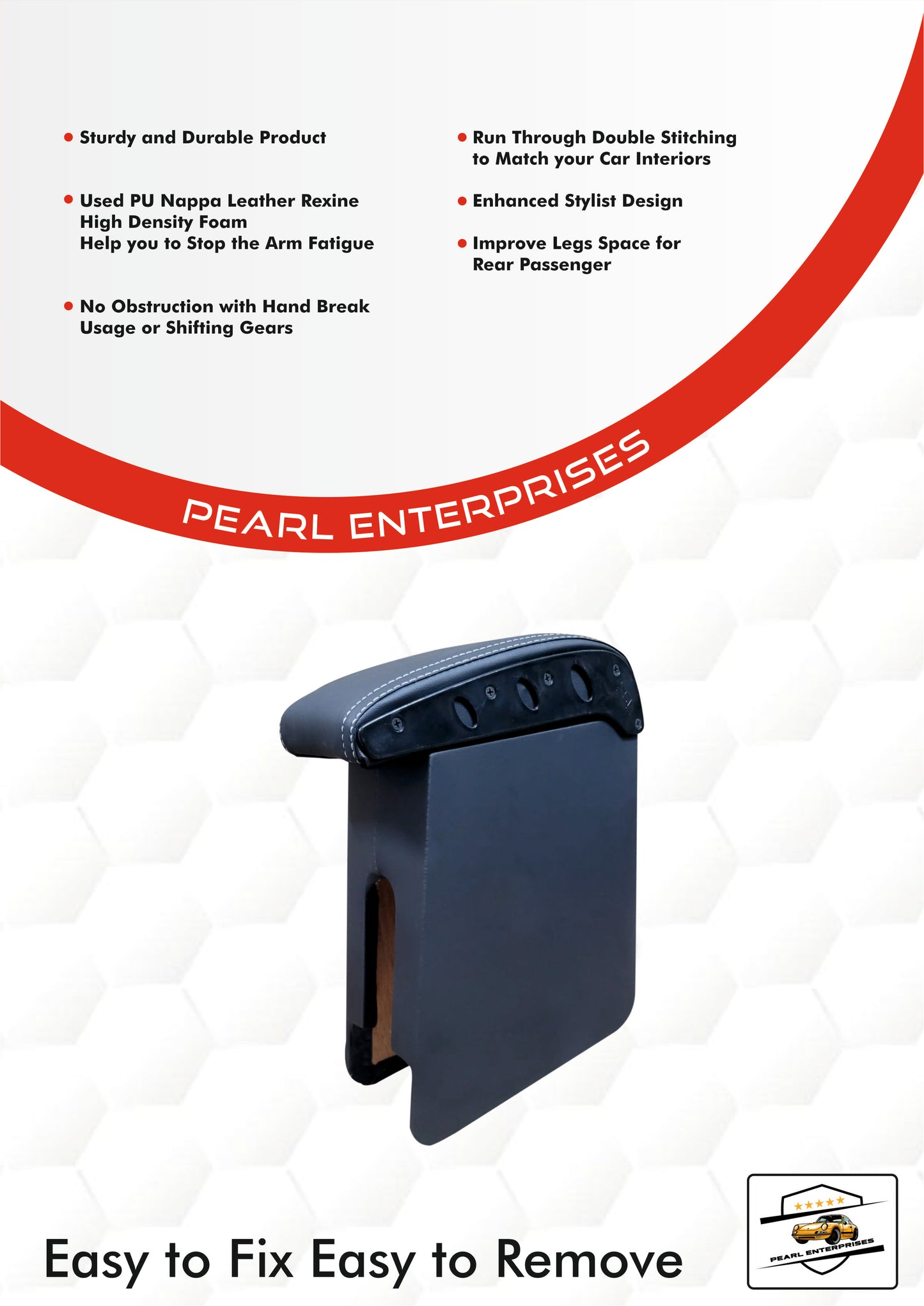 Universal Exclusive Armrest – Fits Wagon R, Alto, Duster, Santro & More