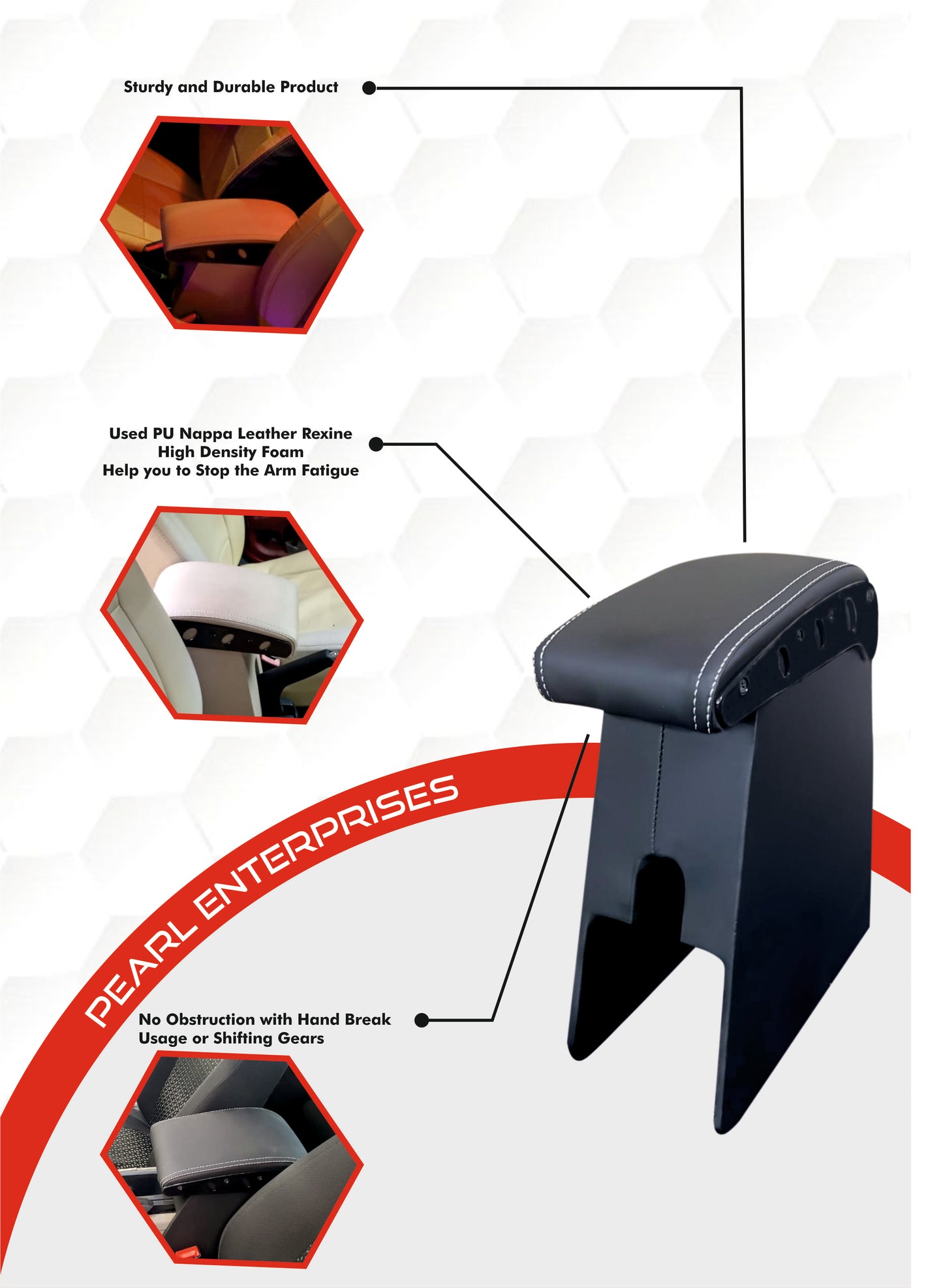 Exclusive Armrest for Maruti Suzuki Dzire AC Models – Pearl Enterprises