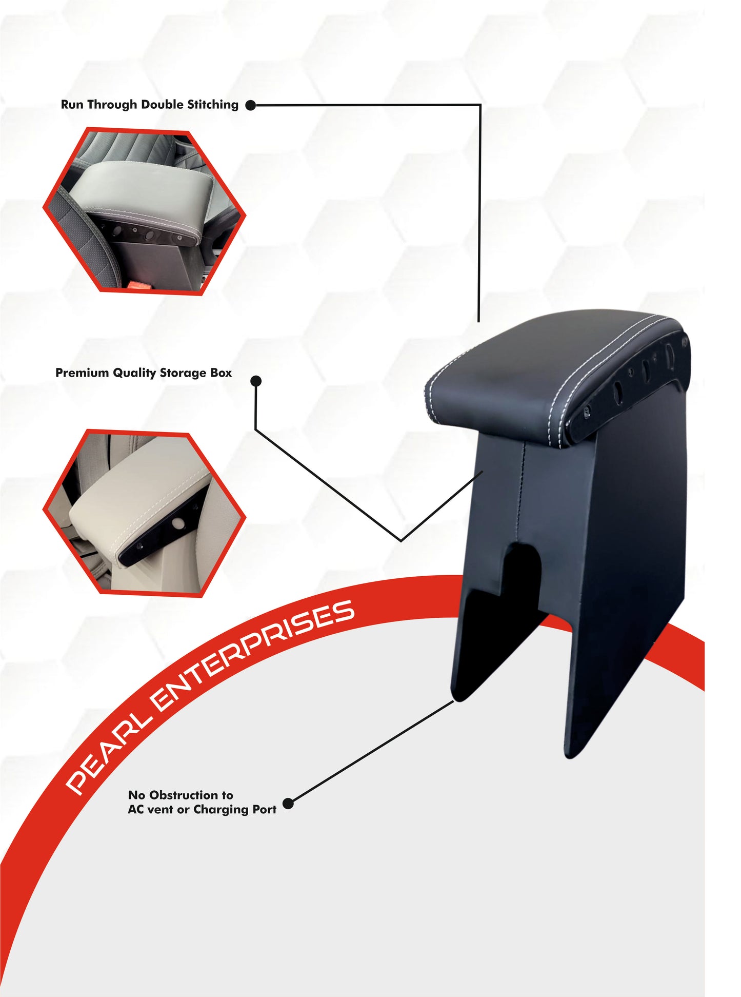 Exclusive Armrest for Maruti Suzuki Dzire AC Models – Pearl Enterprises