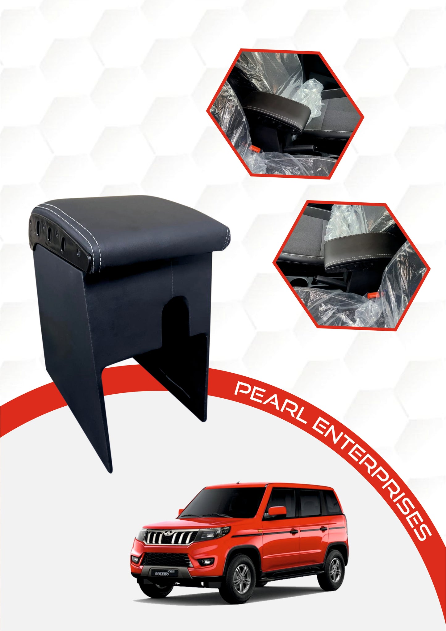 Neo Bolero Armrest β Custom Fit Center Console with Storage | Pearl Enterprises