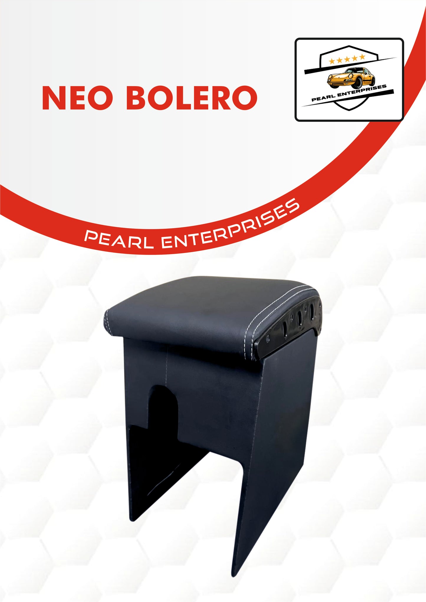 Neo Bolero Armrest β Custom Fit Center Console with Storage | Pearl Enterprises