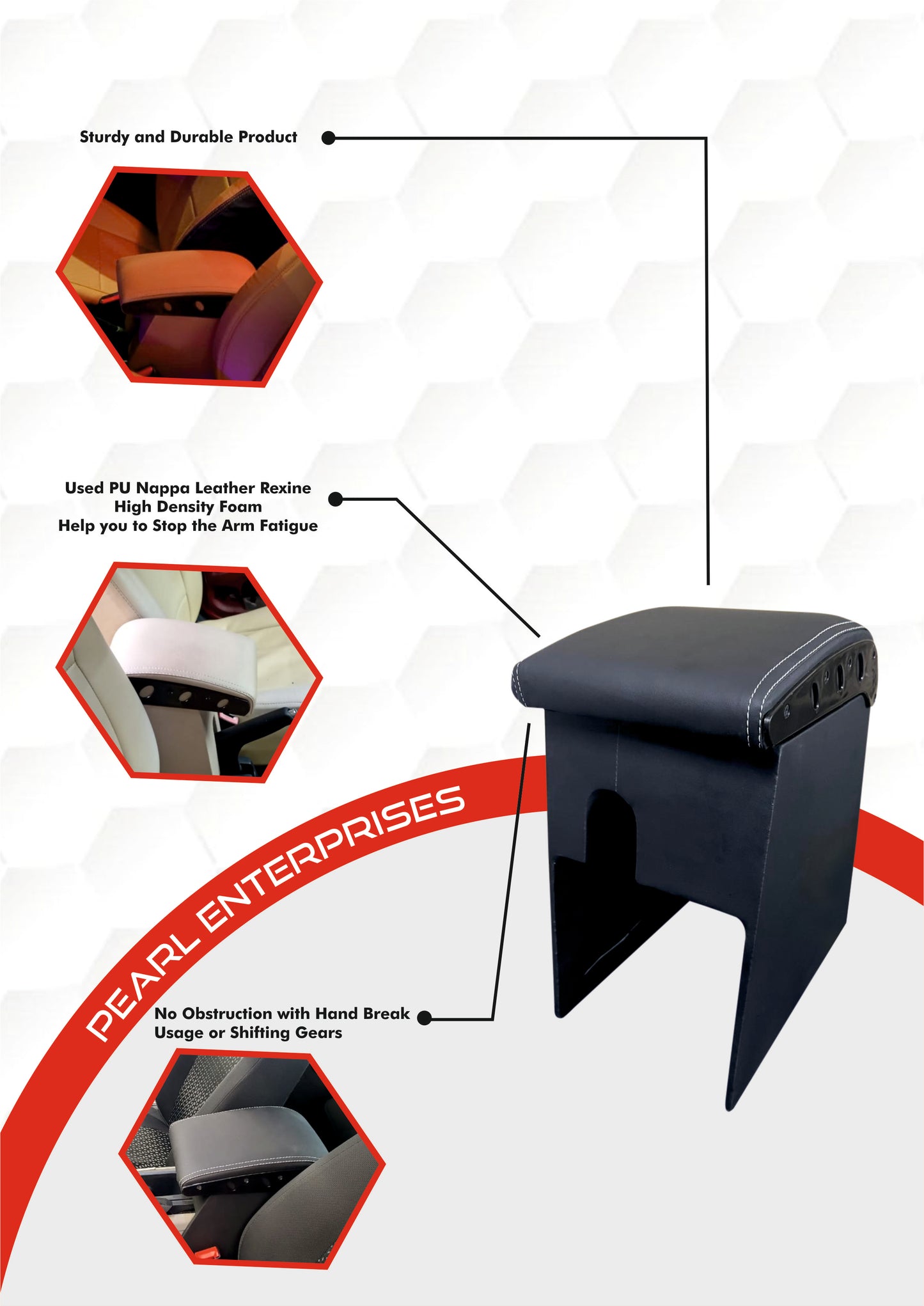 Neo Bolero Armrest β Custom Fit Center Console with Storage | Pearl Enterprises