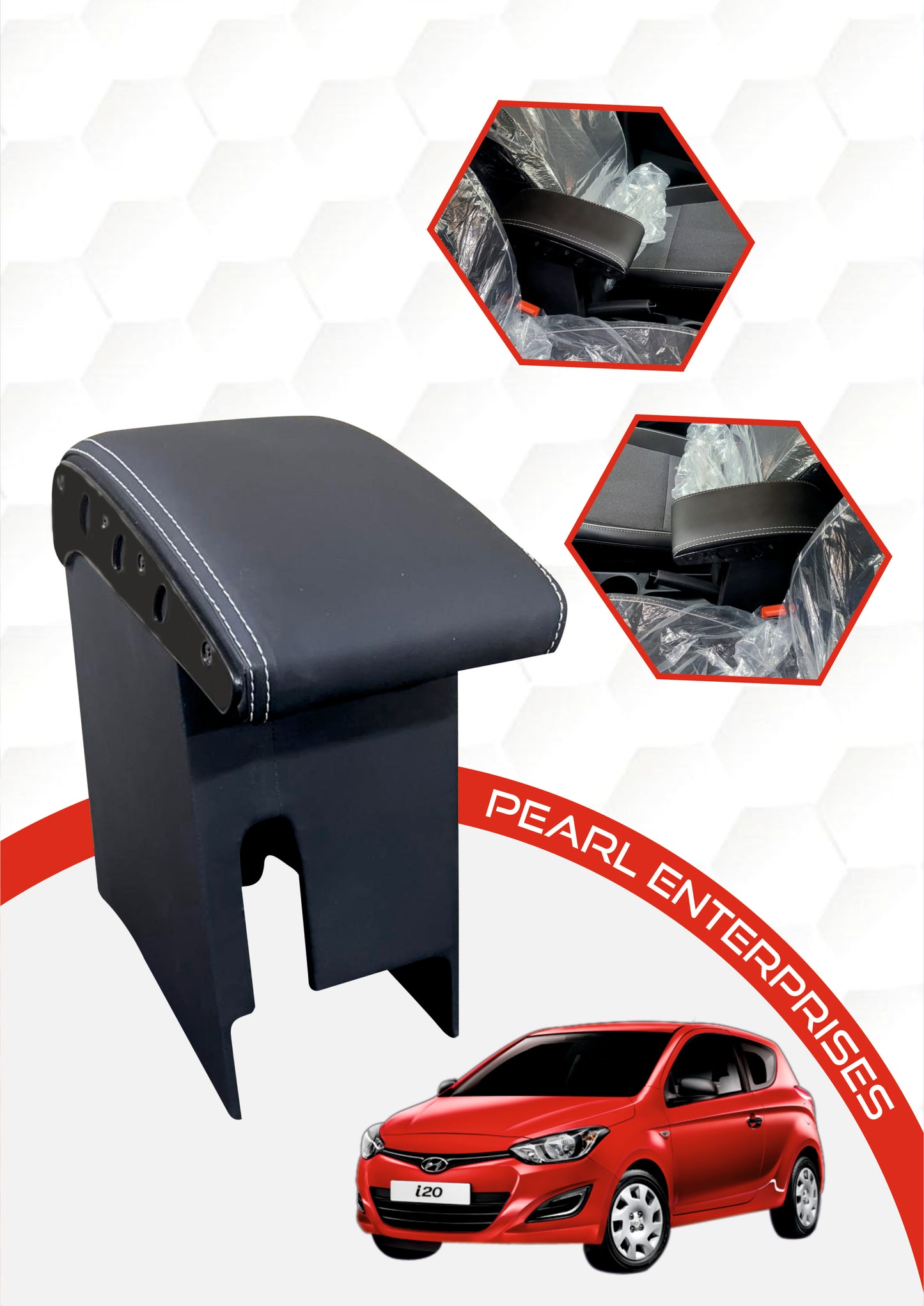 Hyundai i20 Old Model Exclusive Armrest – Premium Car Center Console with Storage & Comfort