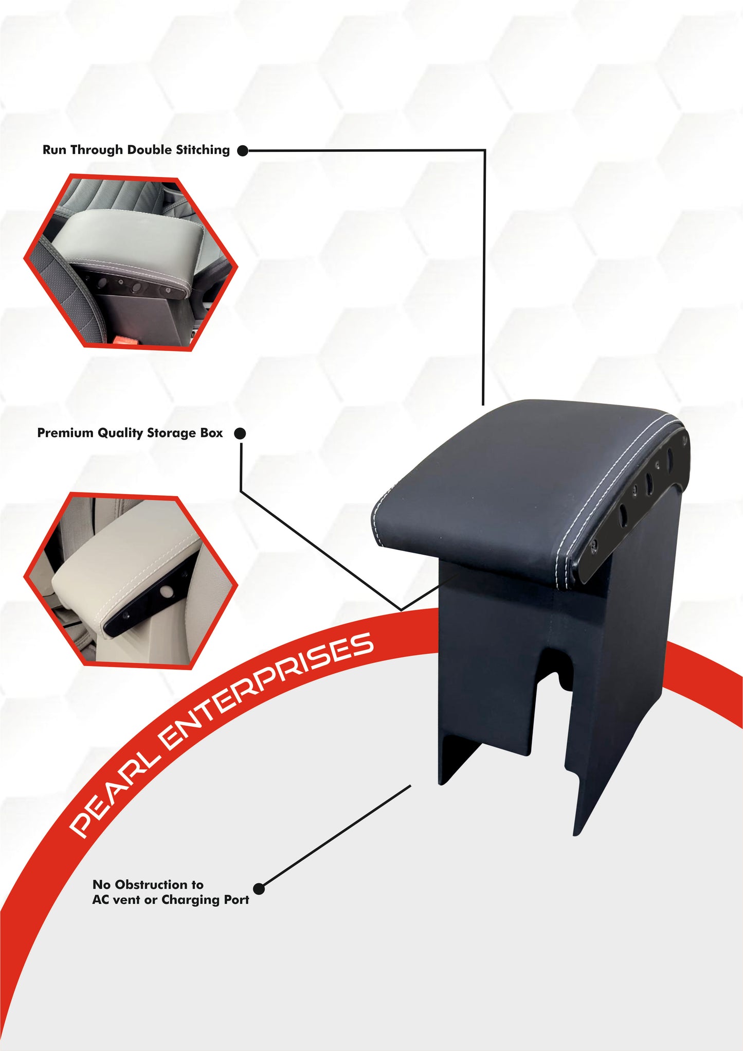 Hyundai i20 Old Model Exclusive Armrest – Premium Car Center Console with Storage & Comfort