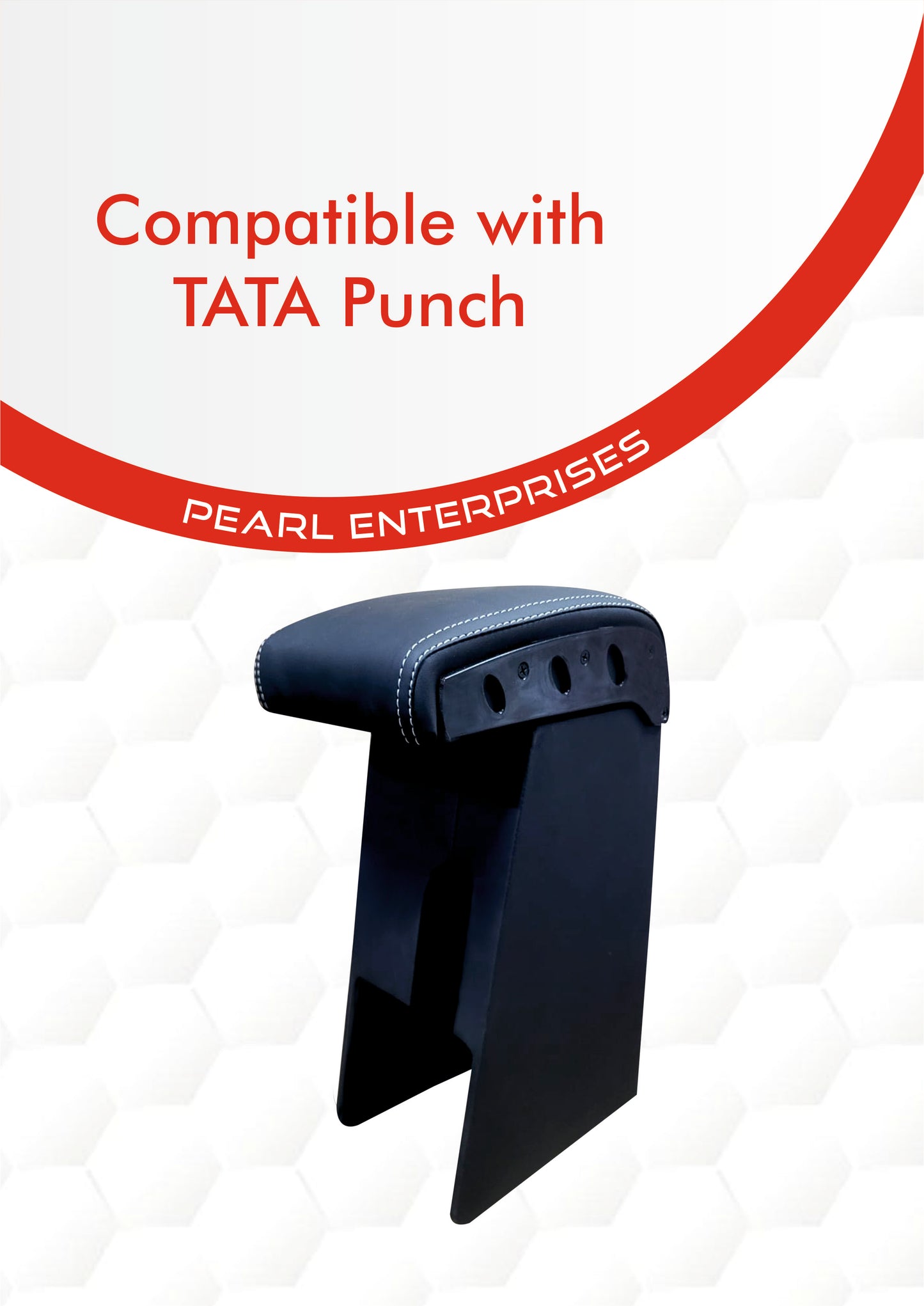 Premium Armrest Console for TATA Punch ā Customizable in Tan, Beige & Black