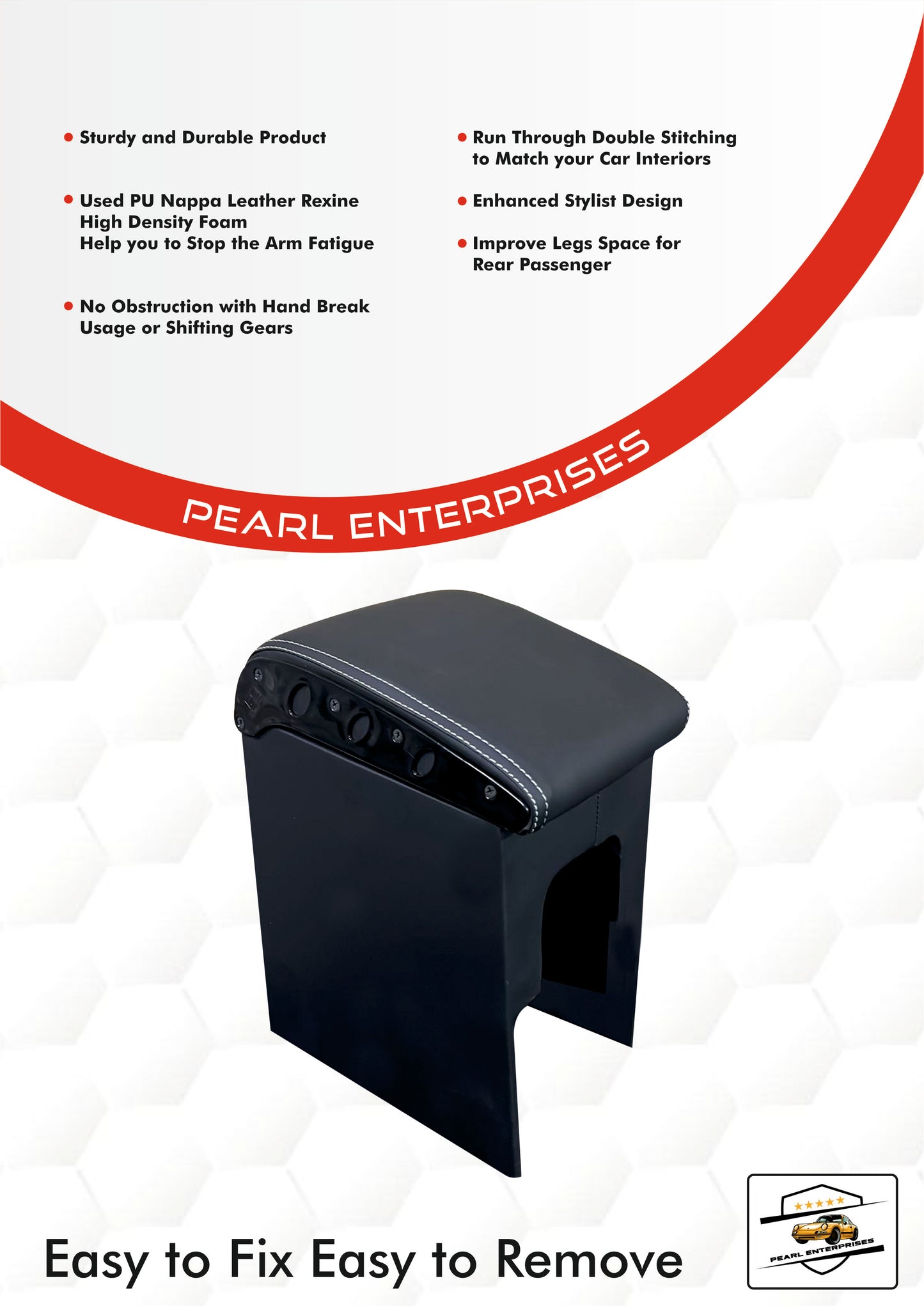 Mahindra Xylo Exclusive Armrest – Premium Comfort (Black & Beige)