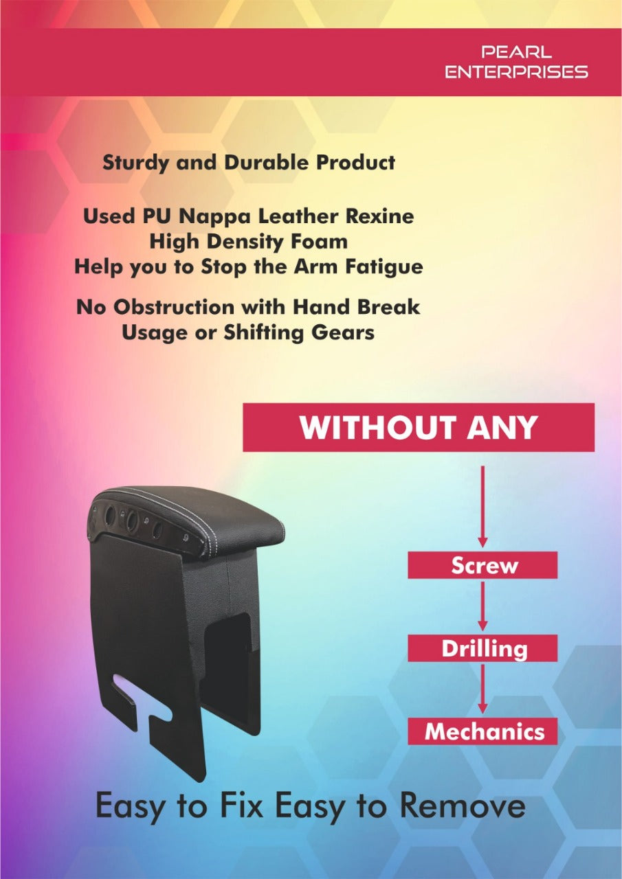 Ford EcoSport Armrest – Premium Center Console with Storage & Cushion | Pearl Enterprises