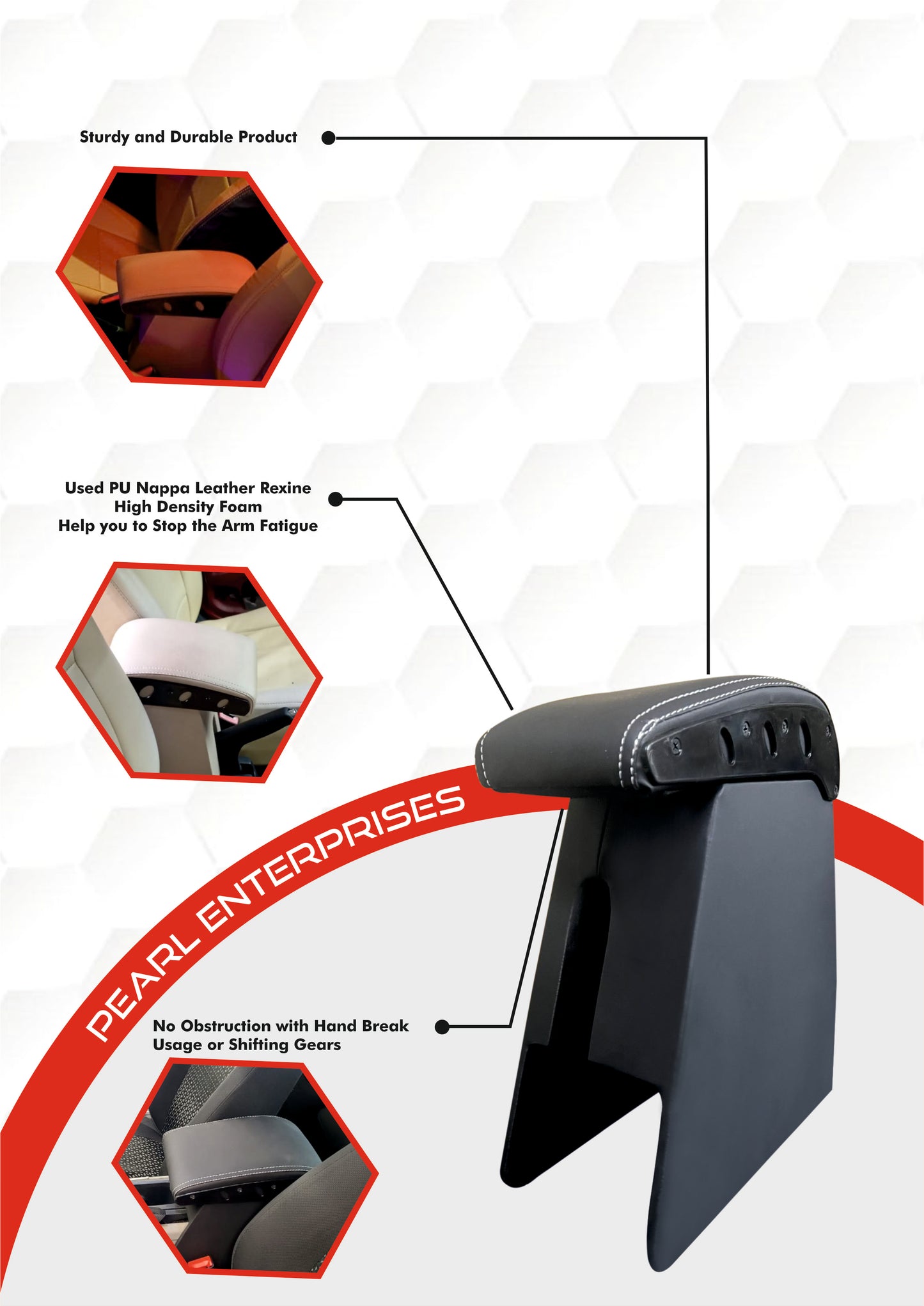 Exclusive Armrest for Tata Tiago, Tiago EV & Tigor | Premium Comfort & Easy Installation