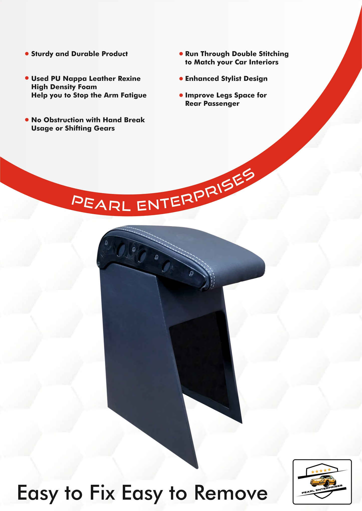 Renault Triber & Chevrolet Tavera Exclusive Armrest – Premium Comfort & Utility by Pearl Enterprises