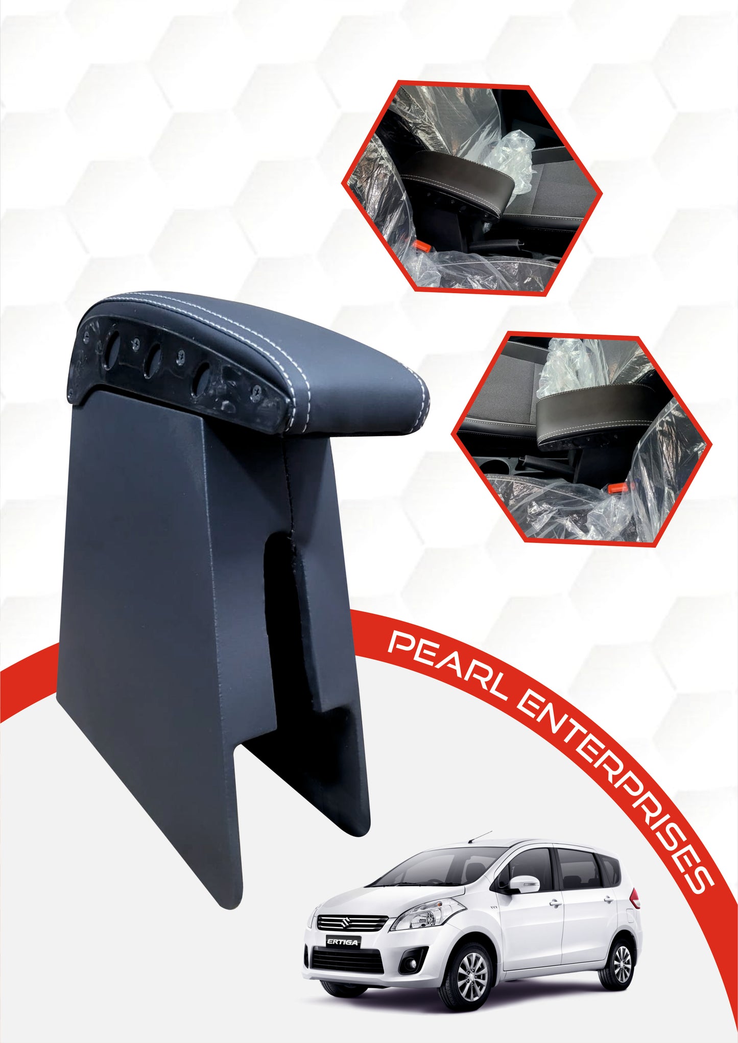 Armrest Console Wooden Box