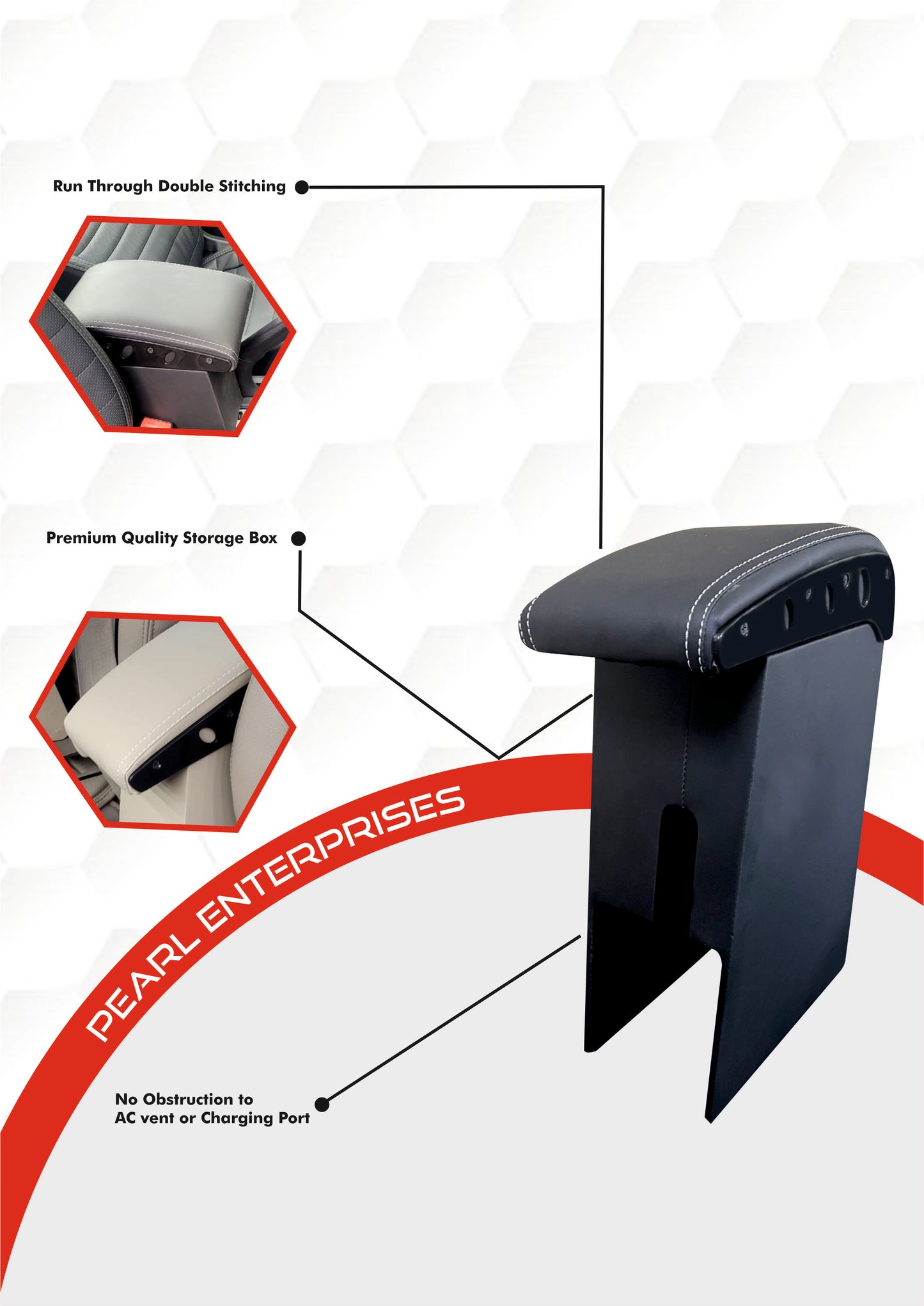 Renault Pulse, Nissan Micra & Nissan Sunny Exclusive Armrest – Premium Center Console with Storage & Comfort