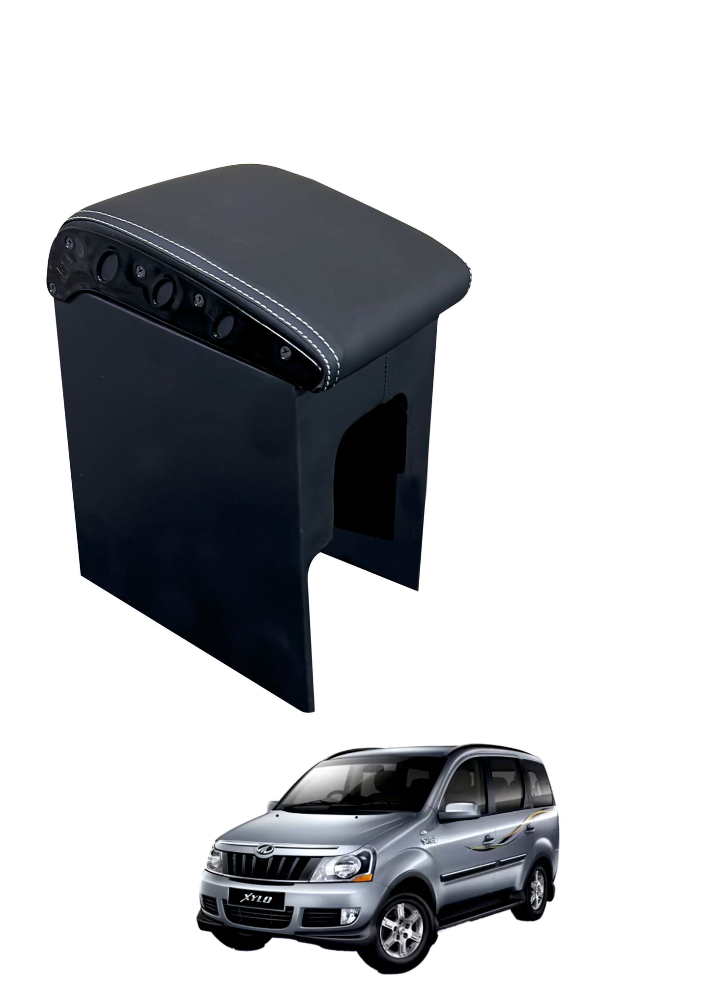 Mahindra Xylo Exclusive Armrest – Premium Comfort (Black & Beige)