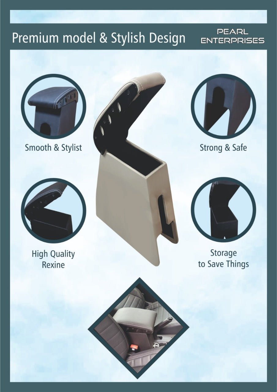 Universal Car Armrest for New Wagon R, S Presso, Renault Lodgy – Available in 3 Colors