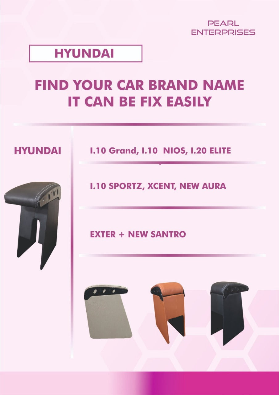 Armrest for New Hyundai Aura, Exter & Santro – Custom Fit Comfort by Pearl Enterprises