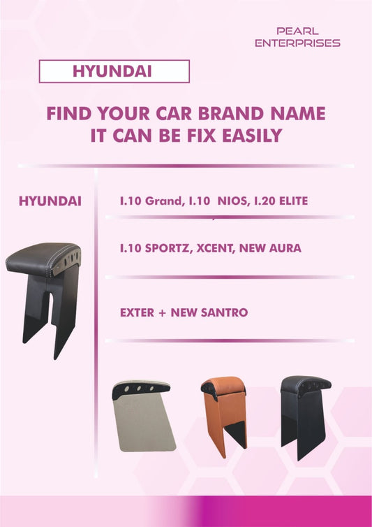 Armrest for New Hyundai Aura, Exter & Santro – Custom Fit Comfort by Pearl Enterprises