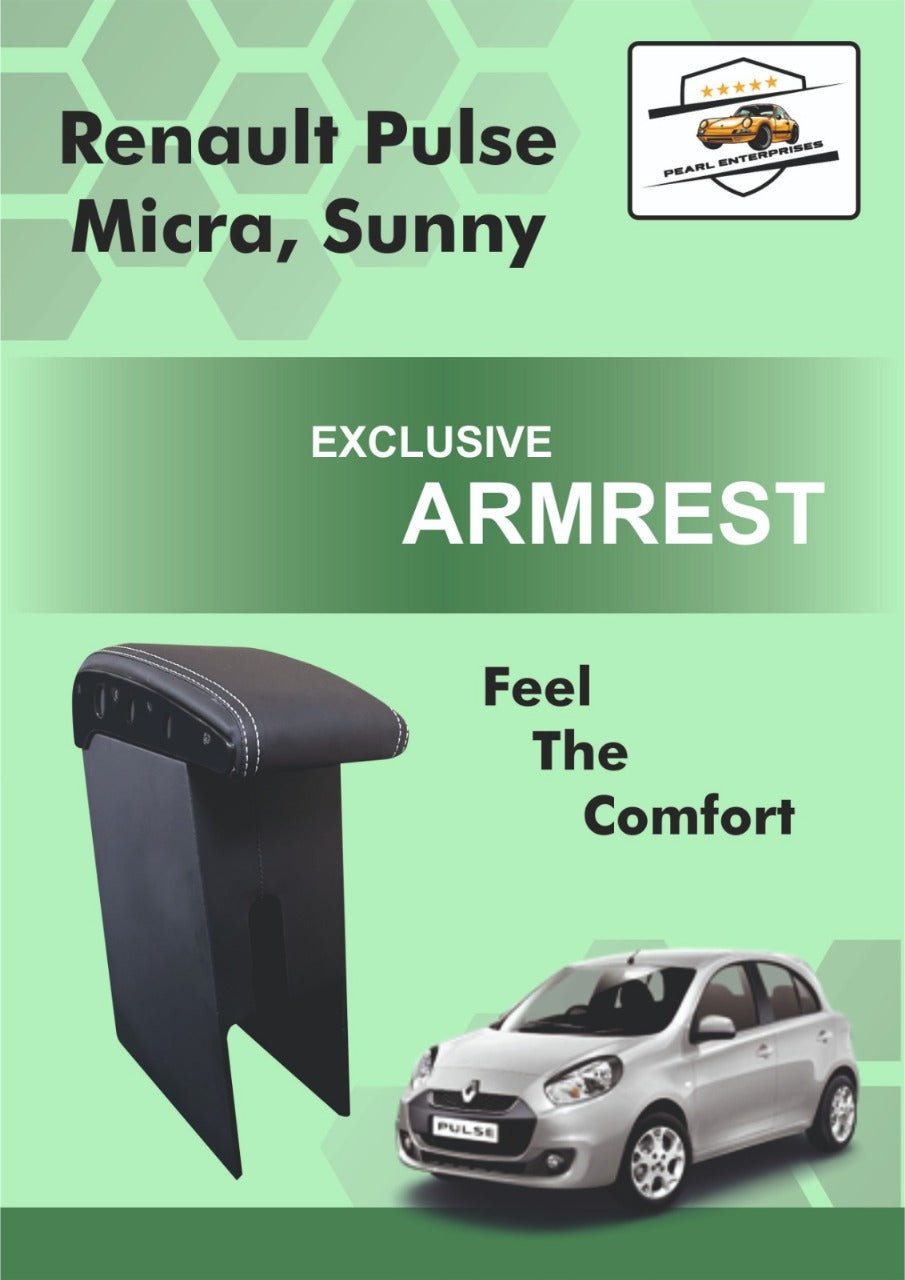 Renault Pulse, Nissan Micra & Nissan Sunny Exclusive Armrest – Premium Center Console with Storage & Comfort