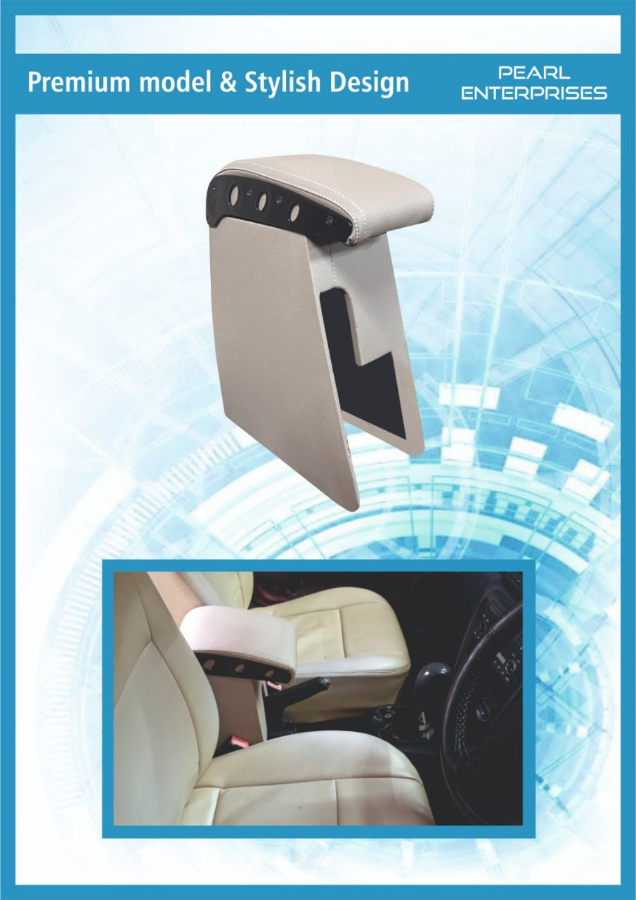Hyundai Old Verna Exclusive Armrest – Specific Design Car Center Console with Storage (Black & Beige)