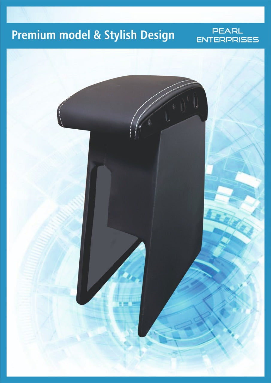 Hyundai Old Verna Exclusive Armrest – Specific Design Car Center Console with Storage (Black & Beige)