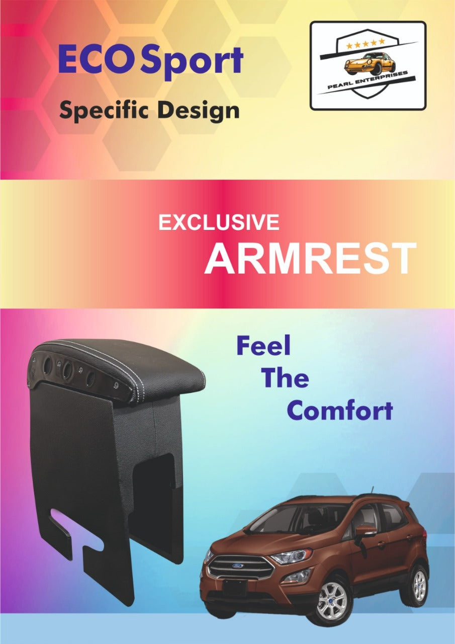 Ford EcoSport Armrest – Premium Center Console with Storage & Cushion | Pearl Enterprises
