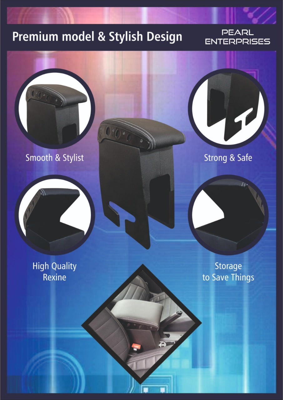 Ford EcoSport Armrest – Premium Center Console with Storage & Cushion | Pearl Enterprises