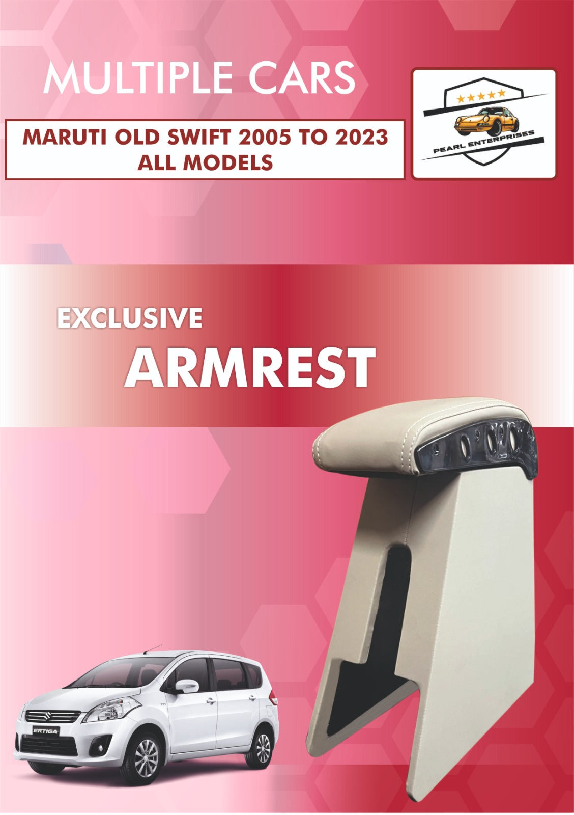 Armrest Console Wooden Box