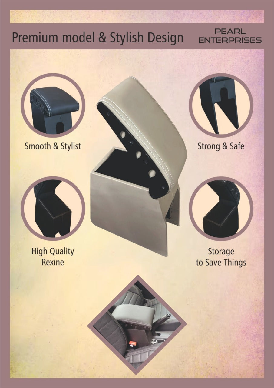 Armrest Console for Nexa Baleno – Available in Black, Tan & Beige | Pearl Enterprises
