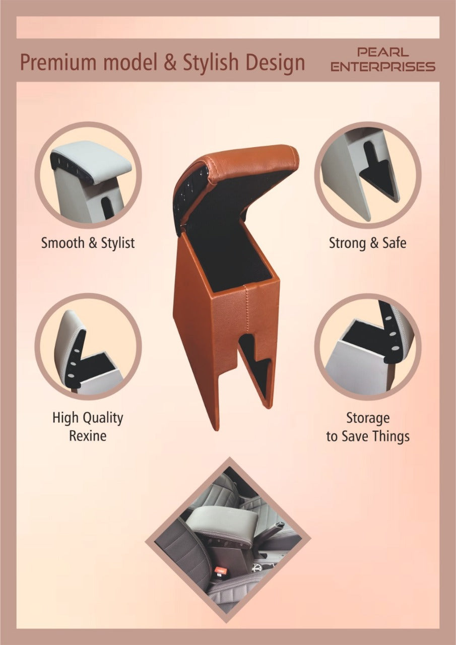 Armrest Console for Ertiga (2019–2021) – Available in Black, Beige & Tan | Pearl Enterprises