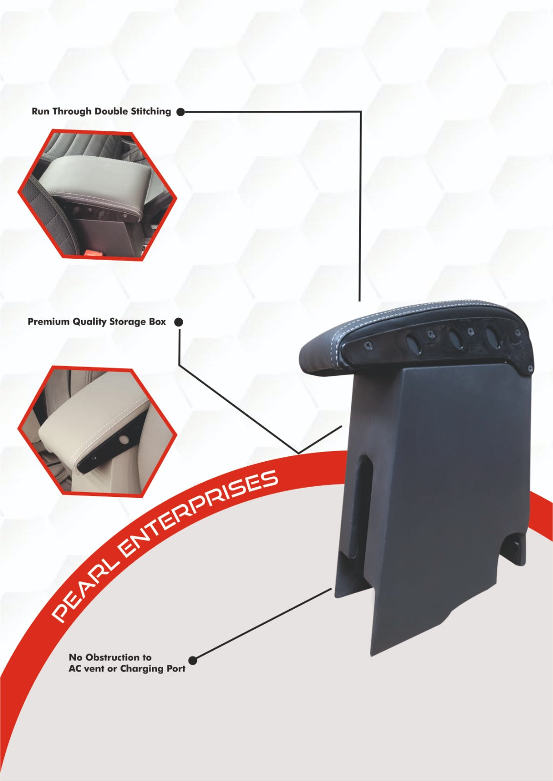 Renault Kwid Exclusive Armrest – Premium Comfort with Built-In Utility